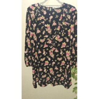 Robe noire fleuri Zara...