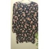 Robe noire fleuri Zara taille M