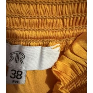 Jupe longue jaune taille 38