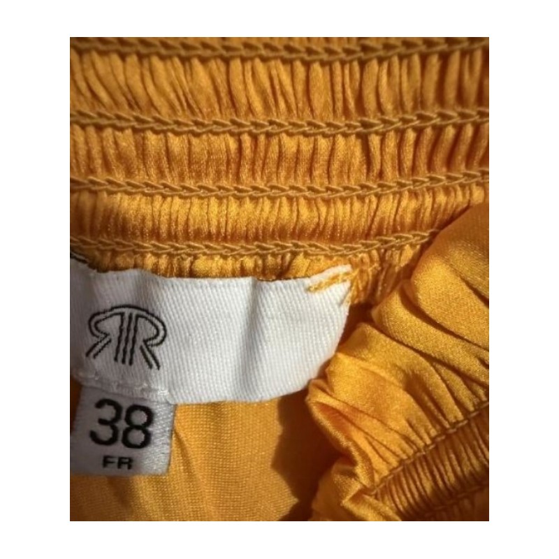 Jupe longue jaune taille 38