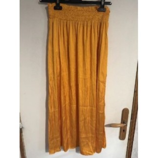 Jupe longue jaune taille 38