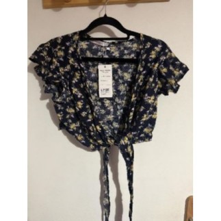 Ensemble 2 pièces Very Pretty fleuri – Jupe longue + haut à nouer – Neuf avec étiquette – Taille M/L