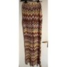 Pantalon large Bershka maille chevron multicolore – Taille S – Très bon état