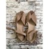Sandales en cuir Made in Italy beige poudré – T39
