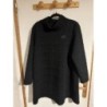     Robe pull Zanzea noire col roulé texturée – Taille L