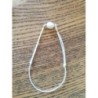 Bracelet cordon perle eau douce acier