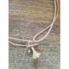 Collier multicolore acier inoxydable perle amazonite 