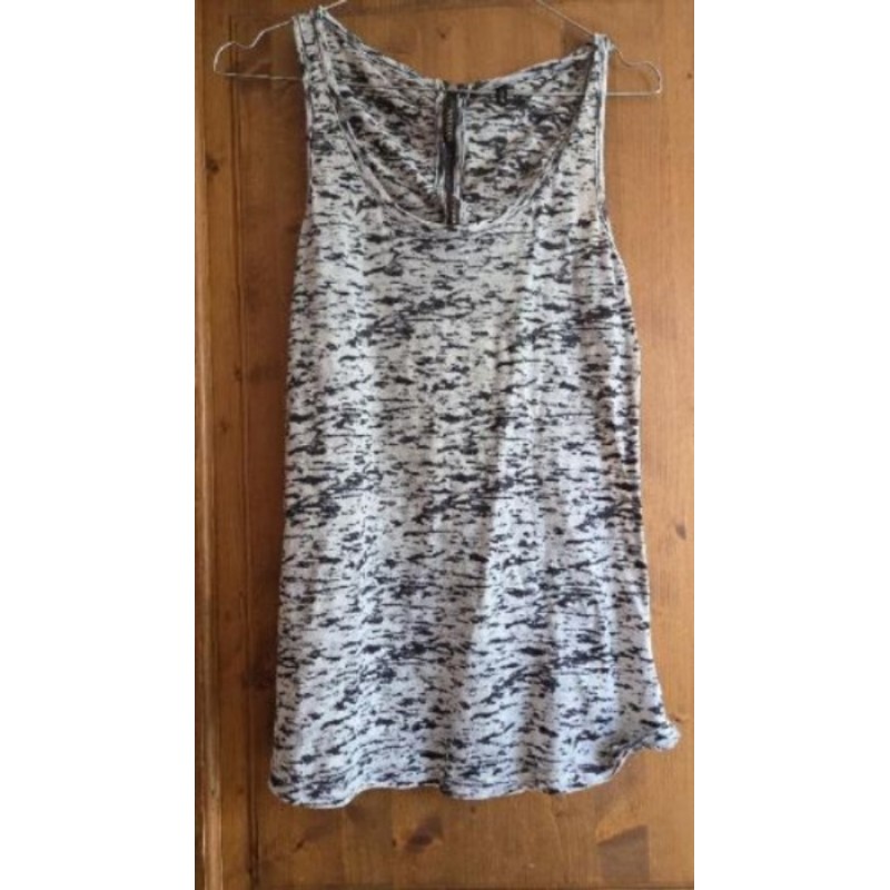 Debardeur NAF NAF femme noir et gris taille M