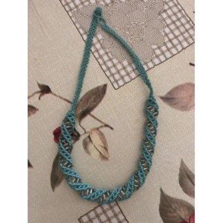 Collier bleu perle 