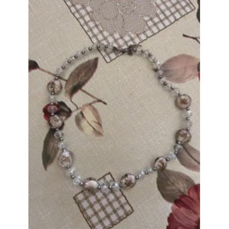Collier, pierre et perles,...