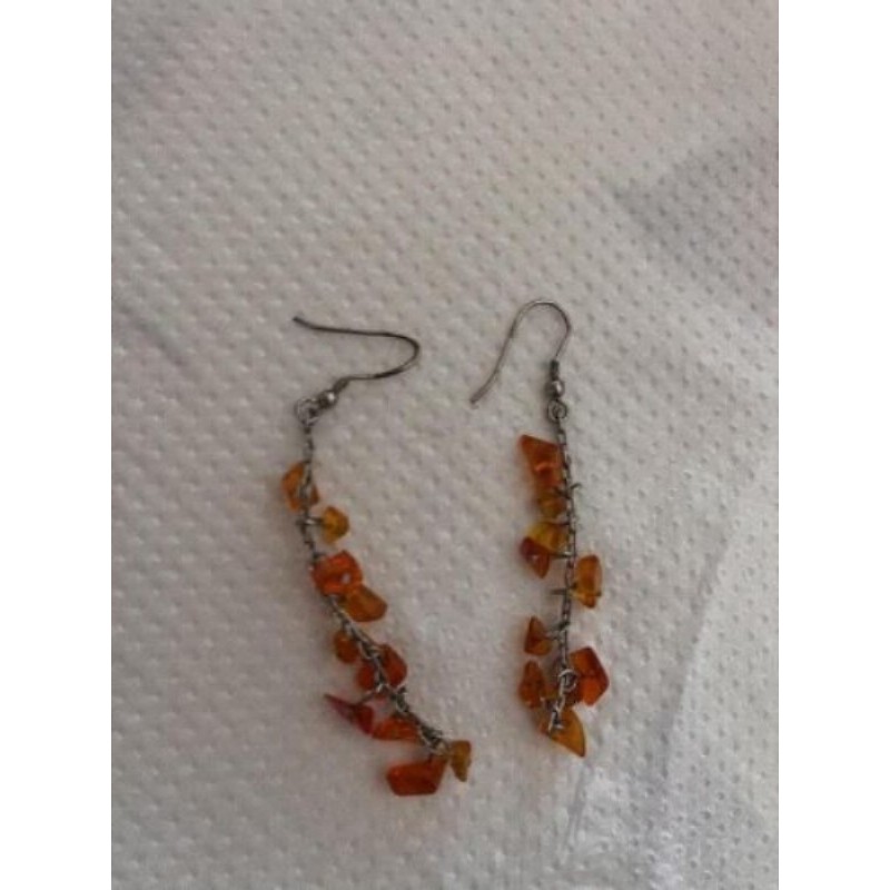 Chute de perles orange