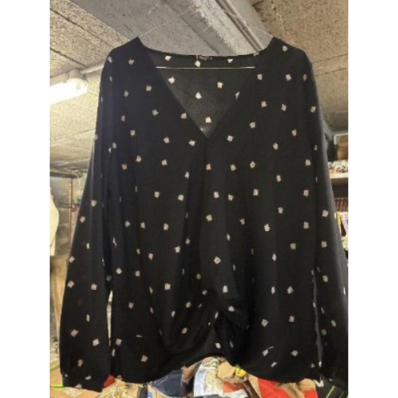  Hemise noire et blanche taille L