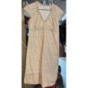 Robe crème et violette taille 38