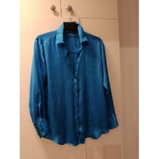 Chemisier bleu Zara Taille M 