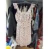 Robe blanche fleurs rouges taille 42-A