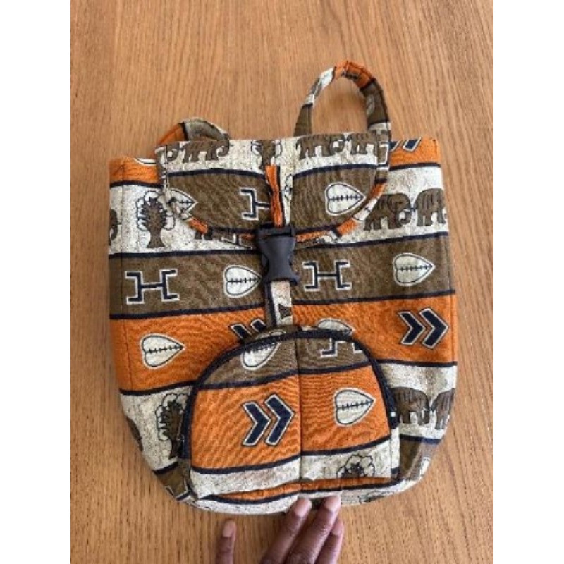 Sac à dos enfants en tissu africain 