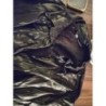 Trench noir simili cuir - Zara - L