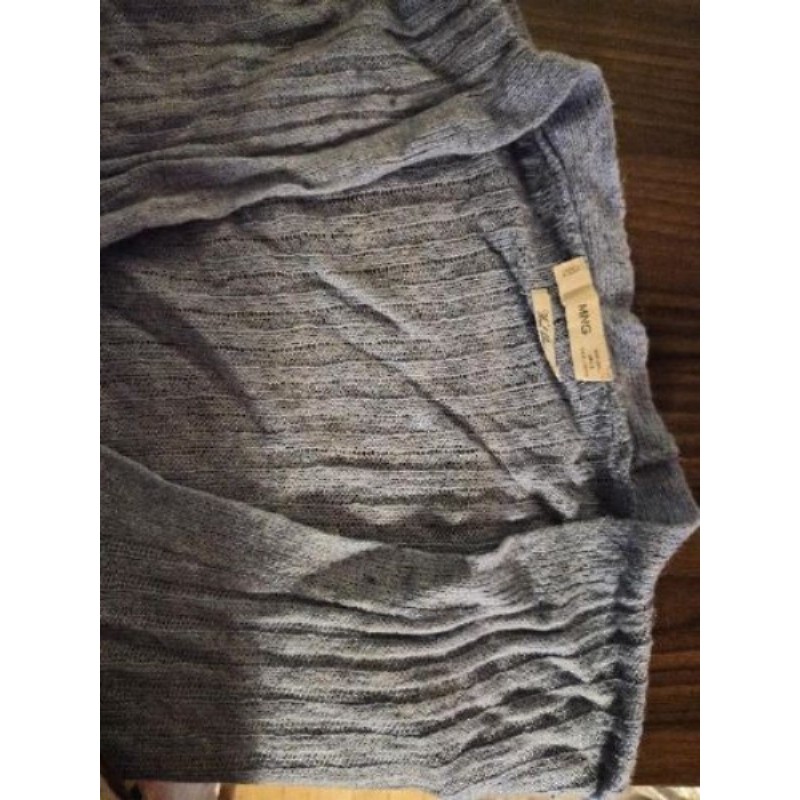 Gilet bleu contenant de la laine - Mango - L