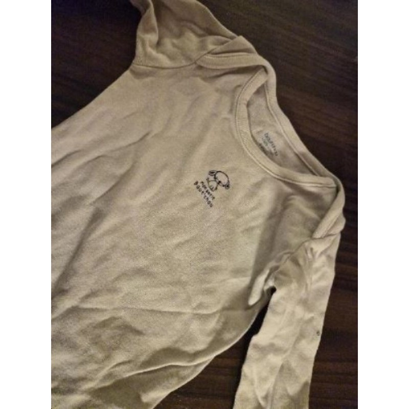 Body blanc manches longues - Boutchou - 9 mois 