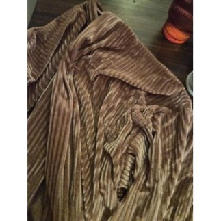 Gilet velours rose - M