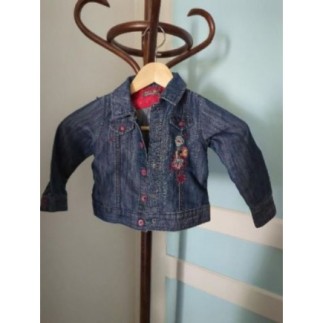 Blouson jean brodé T 3 zns
