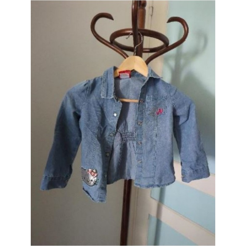 Chemise jean Hello Kitty T 4 ans