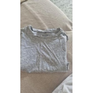 T shirt gris h&m 7/8 ans