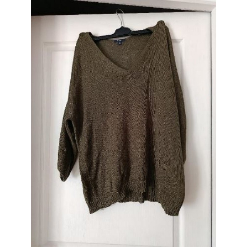 Pull kaki femme 