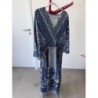 Robe bleue grande taille