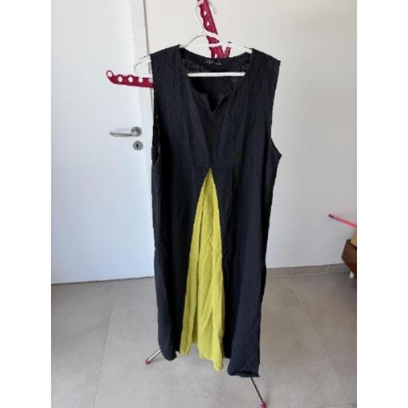 Robe noire et verte grande taille