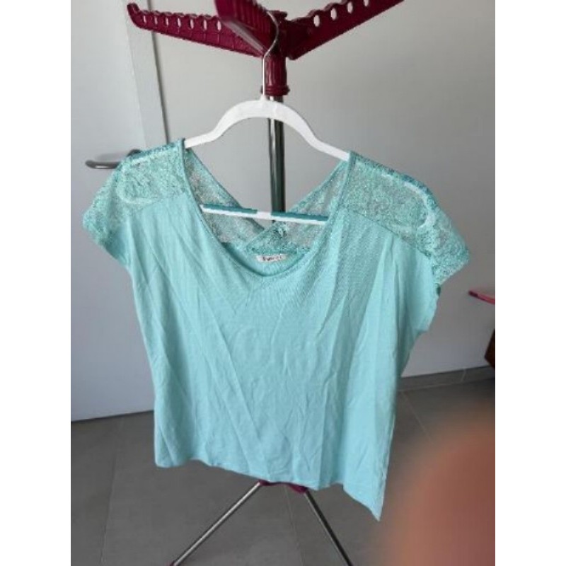 T-shirt vert grande taille Camaieu