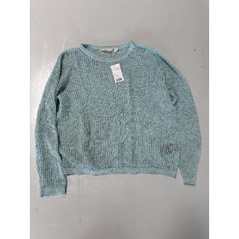 Pull léger femme bleu clair taille L NEUF 