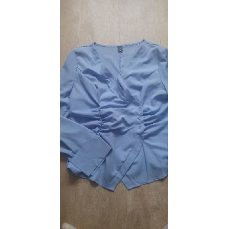 Blouse croisé/ bleu shein/ taille 44/ neuf