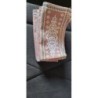 Lot 3 serviettes rose brodé 