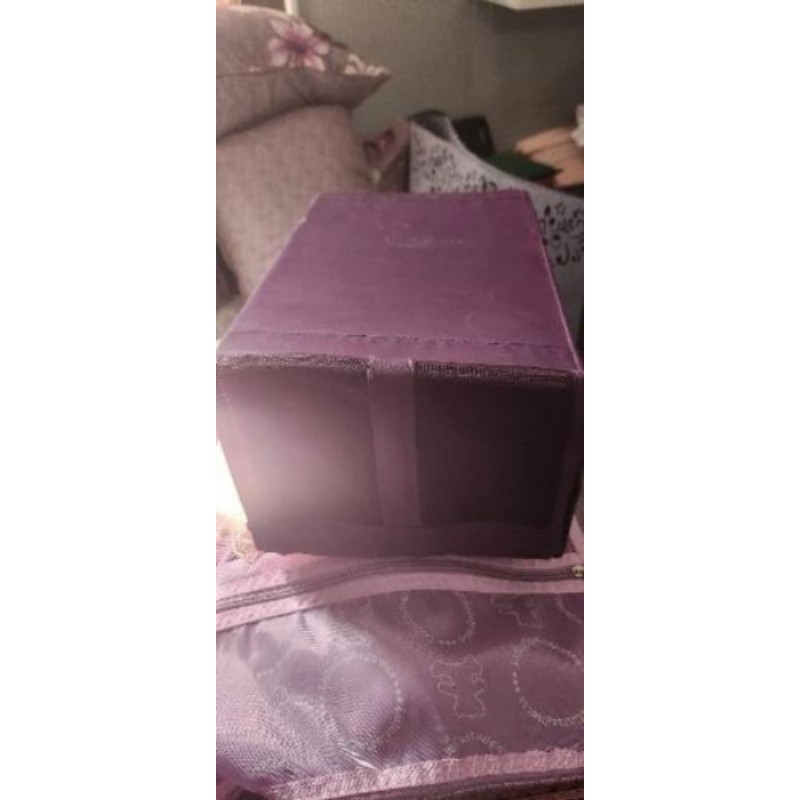 Boite rangement pliante violet