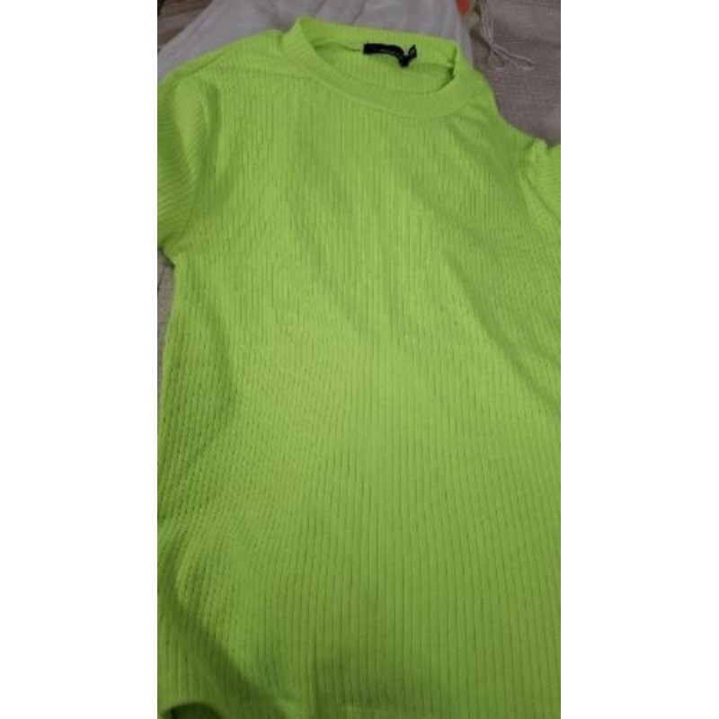 T-shirt vert fluo taille S