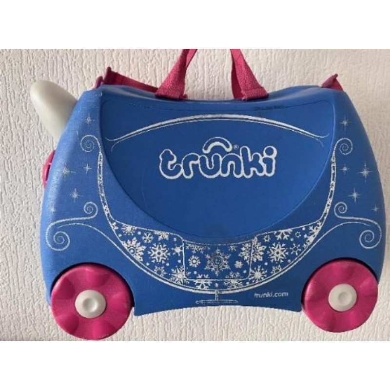 Valise à roulettes carrosse bleu - Trunki