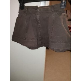 Jupe marron gris fille 5...