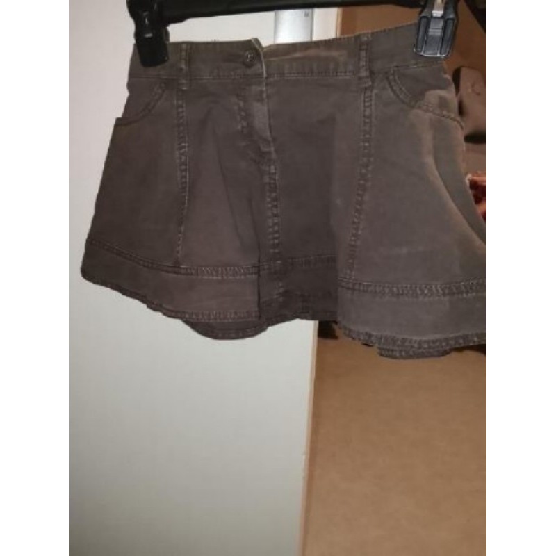 Jupe marron gris fille 5 ans 108 cm marque okaidi