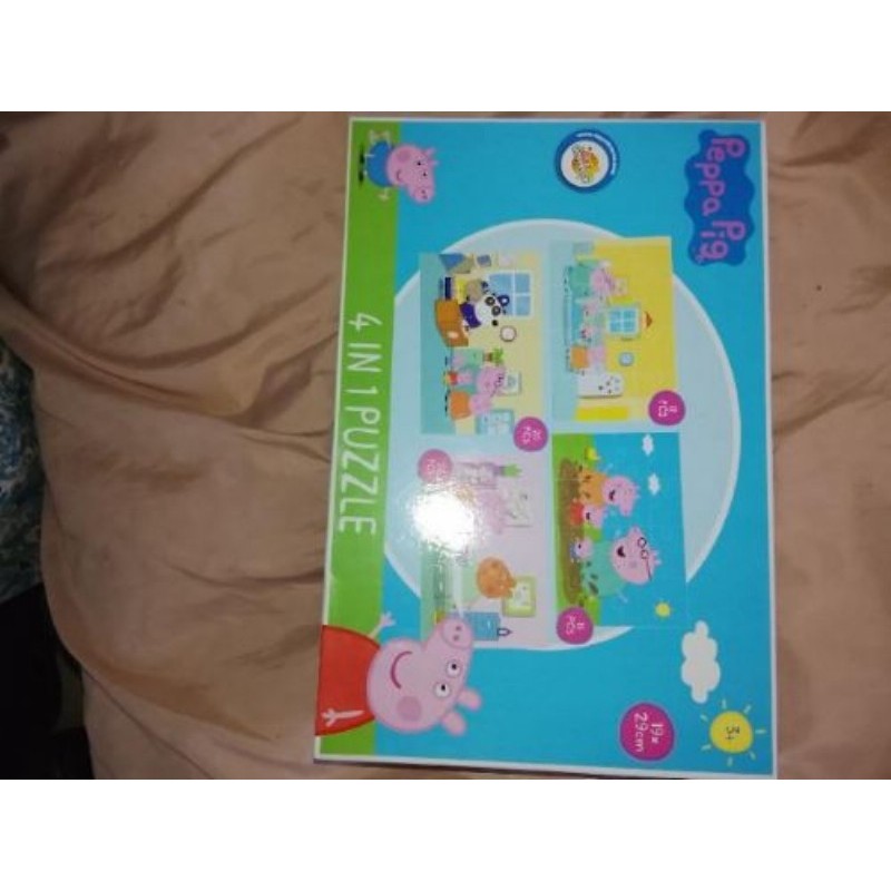 Boîte 4 puzz en 1 Peppa pig 3 ans et plus