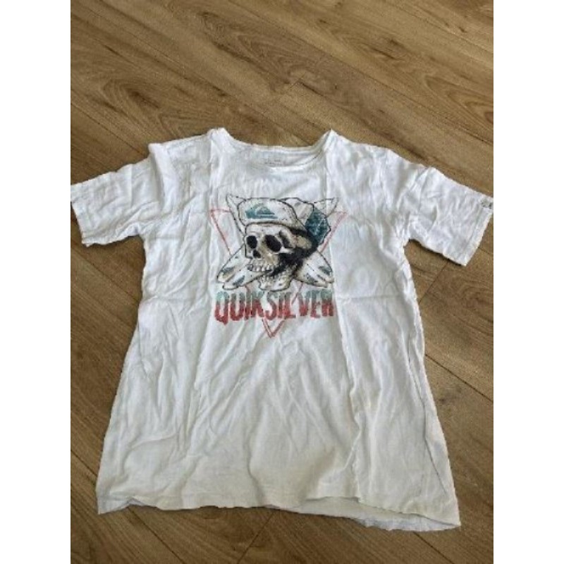T-shirt QuickSilver tête de mort garçon 14 ans 
