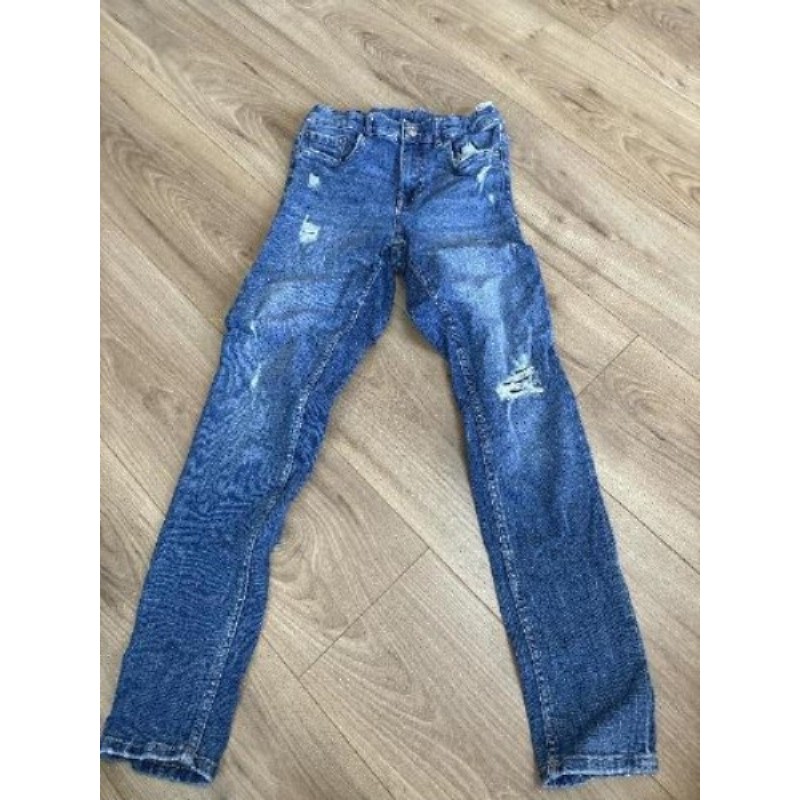 Jean bleu slim à  trous Zara 13 14 ans 