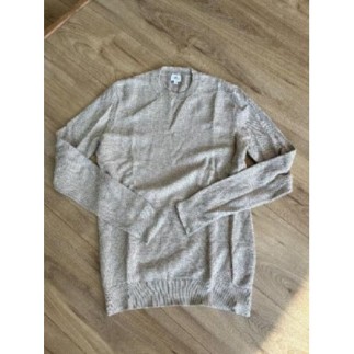 Pull coton beige Homme ado...