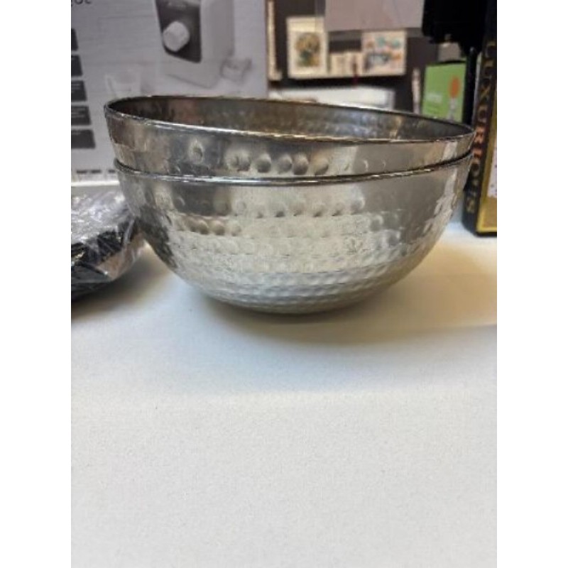 Lot de 2 saladier en inox 