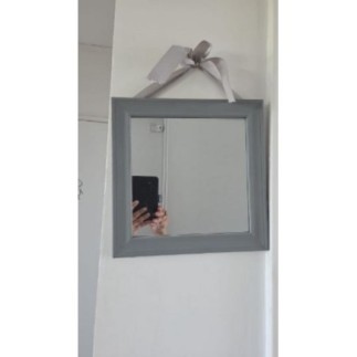 Miroir carré gris 