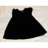 Robe noire en polyester imitation velours à paillettes marque Kimbaloo, 12 mois