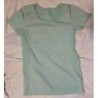 T-shirt vert pâle en polyester sans marque, taille S