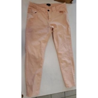 Pantalon en coton rose pâle...