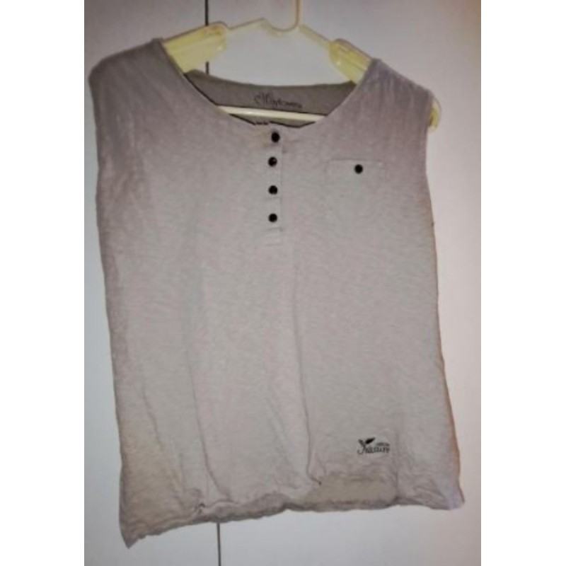 Top beige en coton Mayflower, taille 44