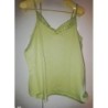 Débardeur vert pistache en coton, collection U, taille 46-48